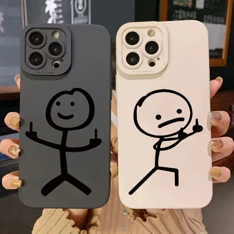 Phone Cases Xr - 귀여운 만화 매치맨 무광 실리콘 폰
