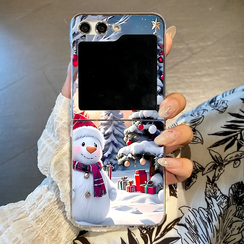 Phone Cases Z Fold 5 - 크리스마스 눈사람 엘크 폰 케이스 삼성