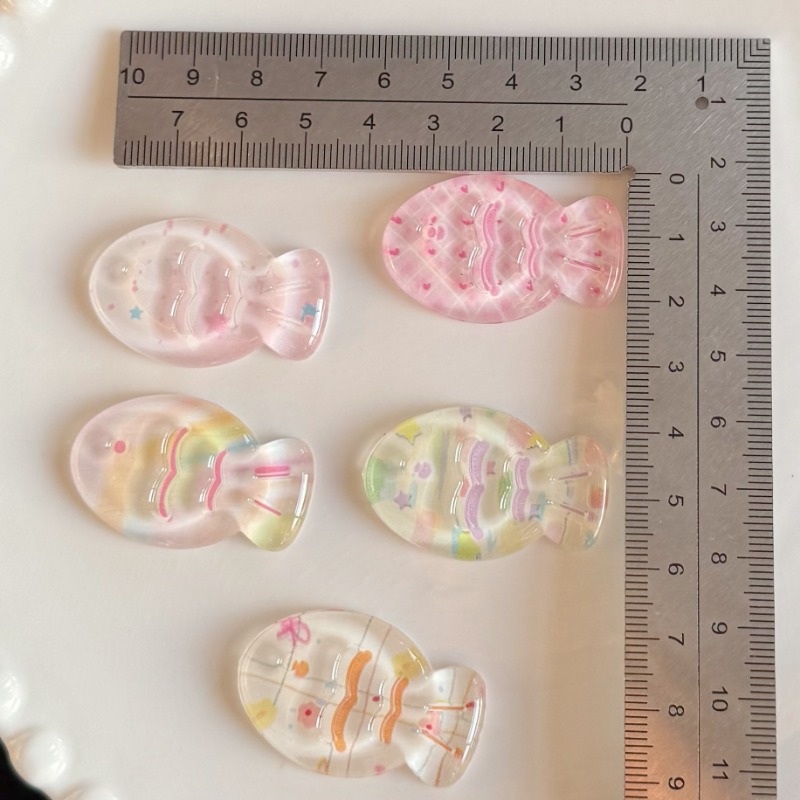 Phone Cases With Charms - 10pcs 새로운 봄 여름 투명 인쇄