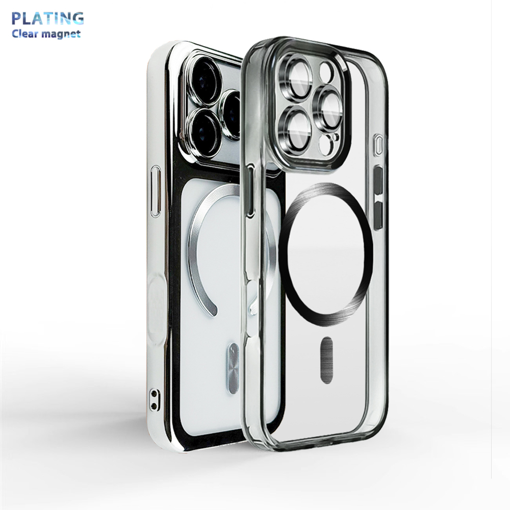 Phone Cases With Camera Cover - 공식 원판 무선 자성등덮다보호도금폰케이스아이폰 16 15