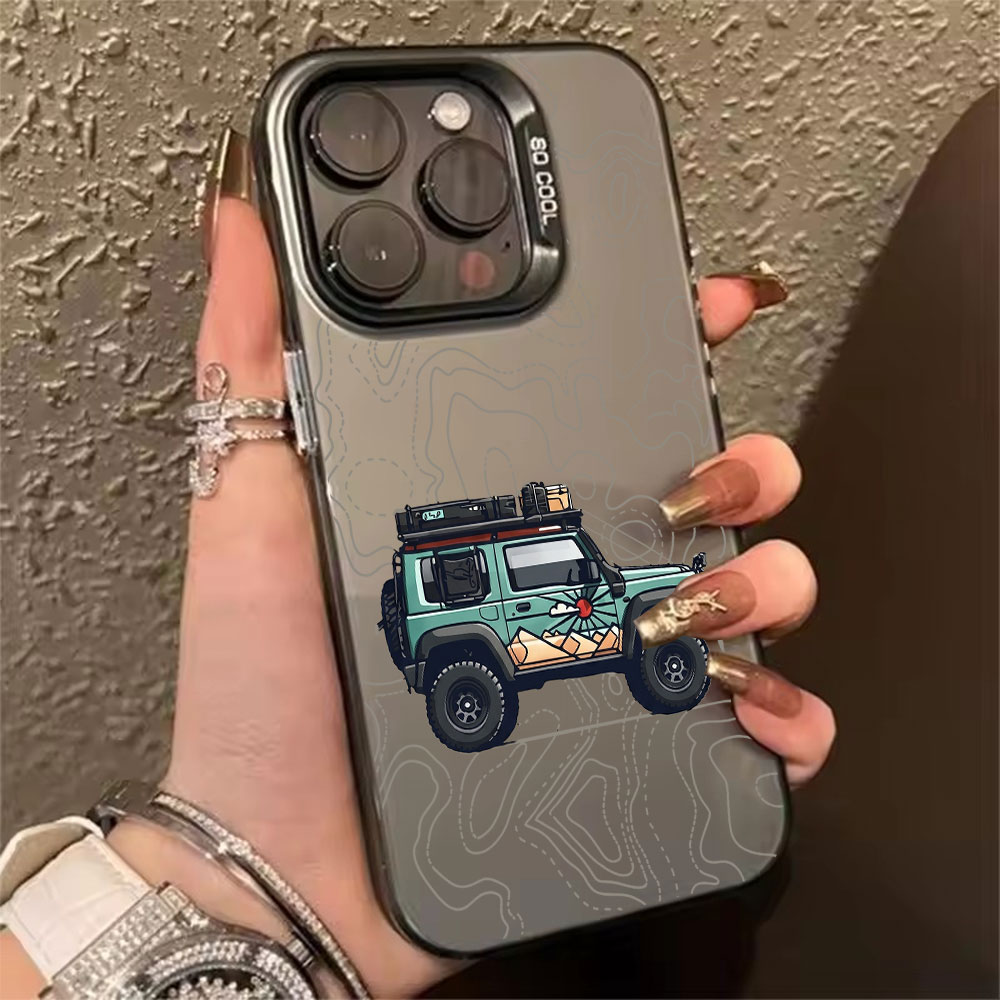 Phone Cases Xr - 심플 자동차 패턴 폰 케이스 아이폰