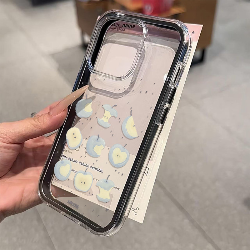 귀여운 블루 애플 2in1 투명 폰 케이스 삼성 갤럭시 - Phone Cases Blue 리뷰 및 가격