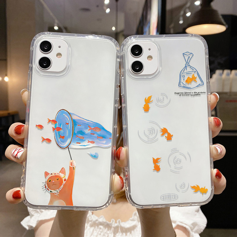 사랑스러운 물고기 클리어 폰 케이스 아이폰 14 16  - Phone Cases Xr 리뷰 및 가격