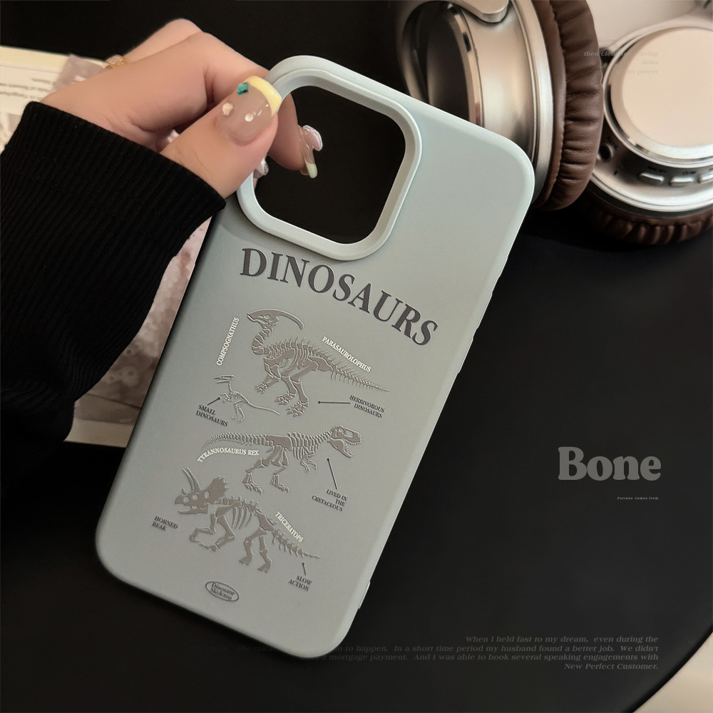 한국 만화 블루 공룡 해골 패턴 아이폰 17 16 15 - Phone Cases Blue 리뷰 및 가격