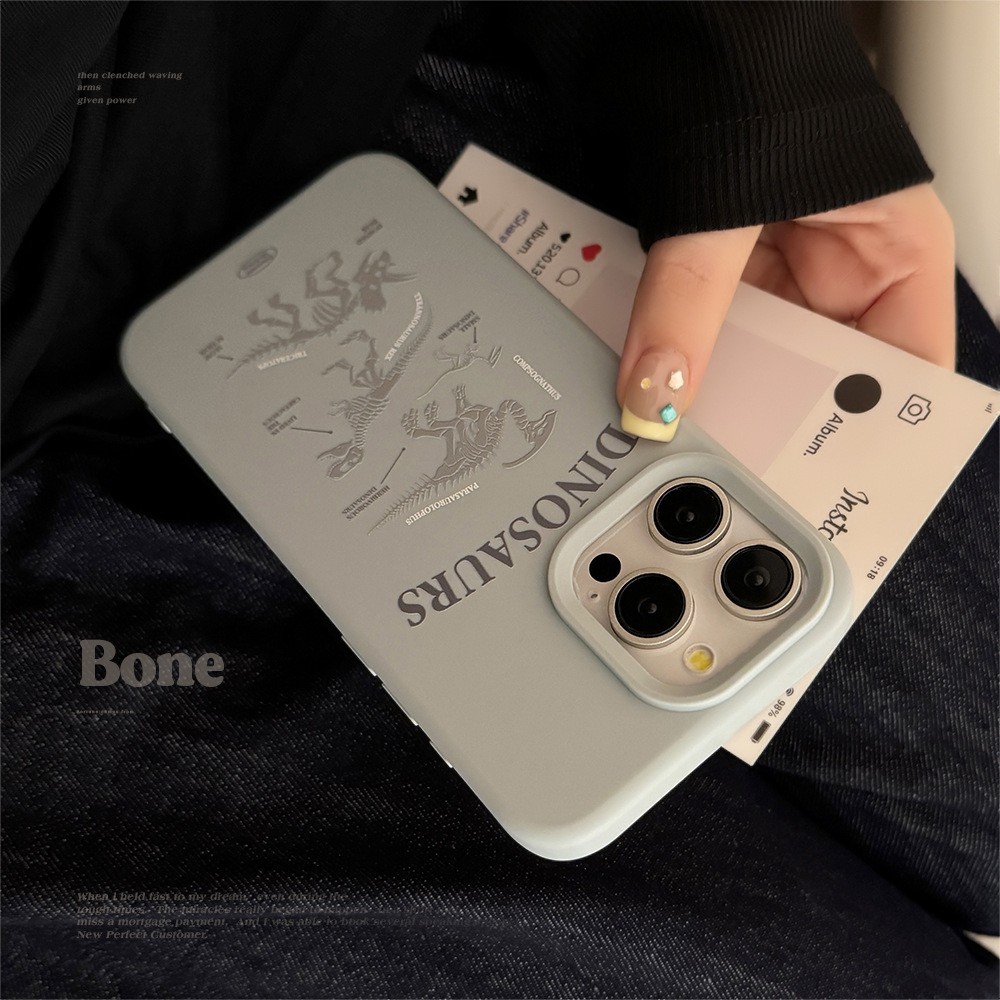 한국 만화 블루 공룡 해골 패턴 아이폰 17 16 15 - Phone Cases Blue 리뷰 및 가격