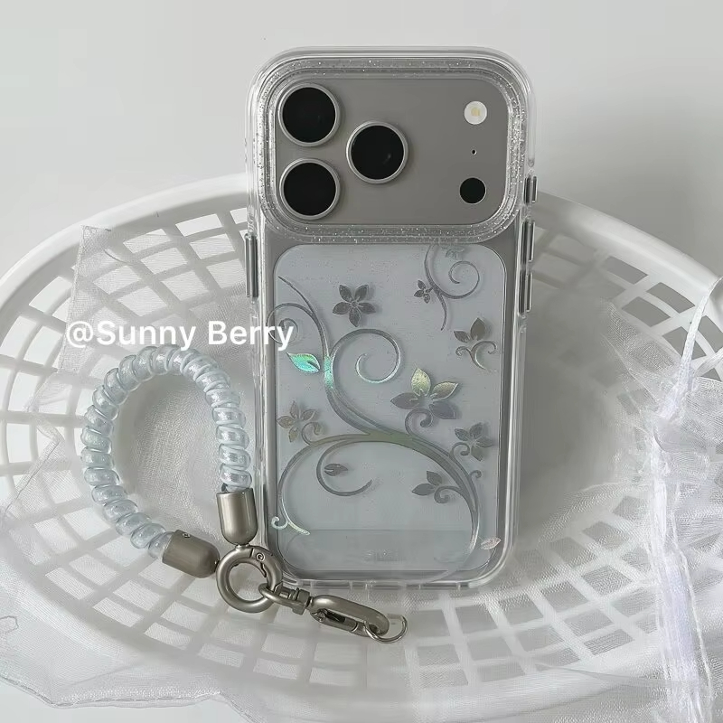 패션 심플 플라워 바인 Y2K 글리터 폰 케이스 (아이 - Phone Cases Iphone 11 리뷰 및 가격