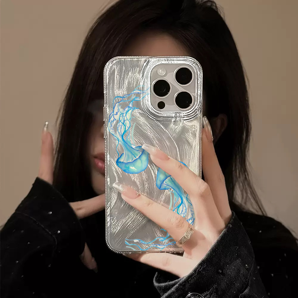 블루 젤리피쉬 여름 바다 하드 IMD 폰 케이스 (샤오 - Phone Cases Blue 리뷰 및 가격