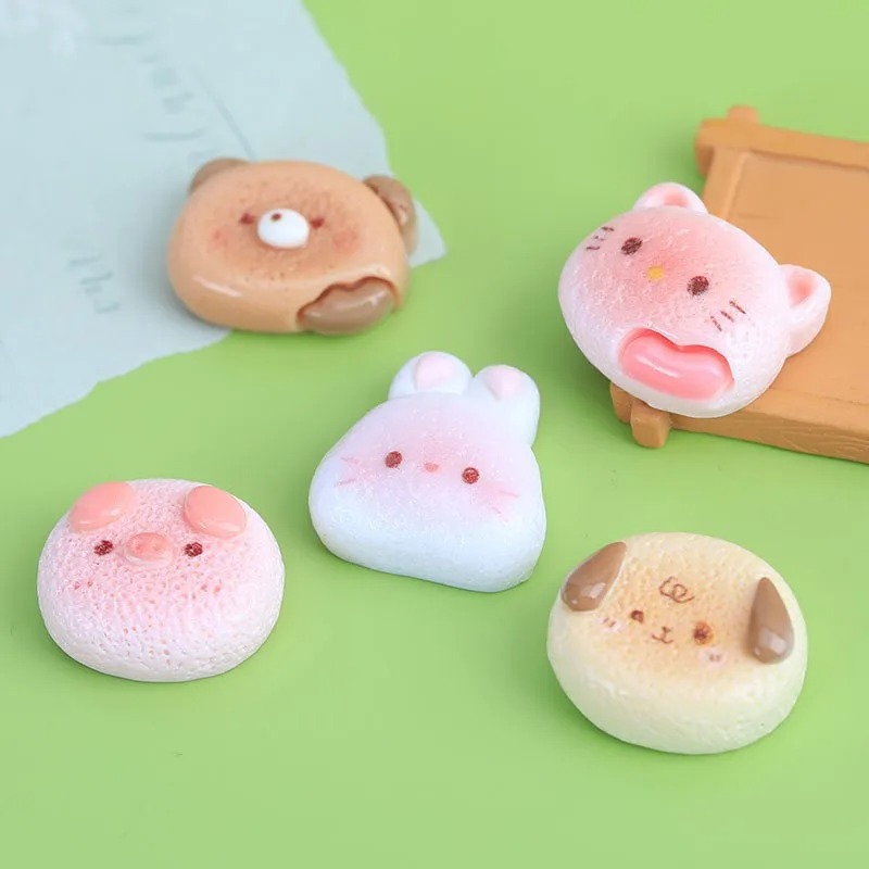 10Pcs 광택 있는 만화 토끼 수지 참 귀여운 토끼  - Phone Cases With Charms 리뷰 및 가격