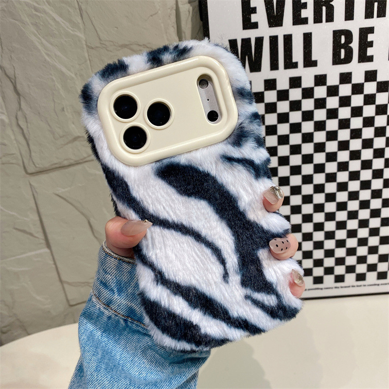 럭셔리 지브라 패턴 플러시 폰 케이스 (아이폰 17 에 - Phone Cases Iphone 11 리뷰 및 가격