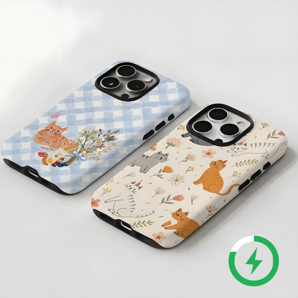 귀여운 고양이와 강아지 마그네틱 2-in-1 광택 케이 - Phone Cases Iphone 11 리뷰 및 가격
