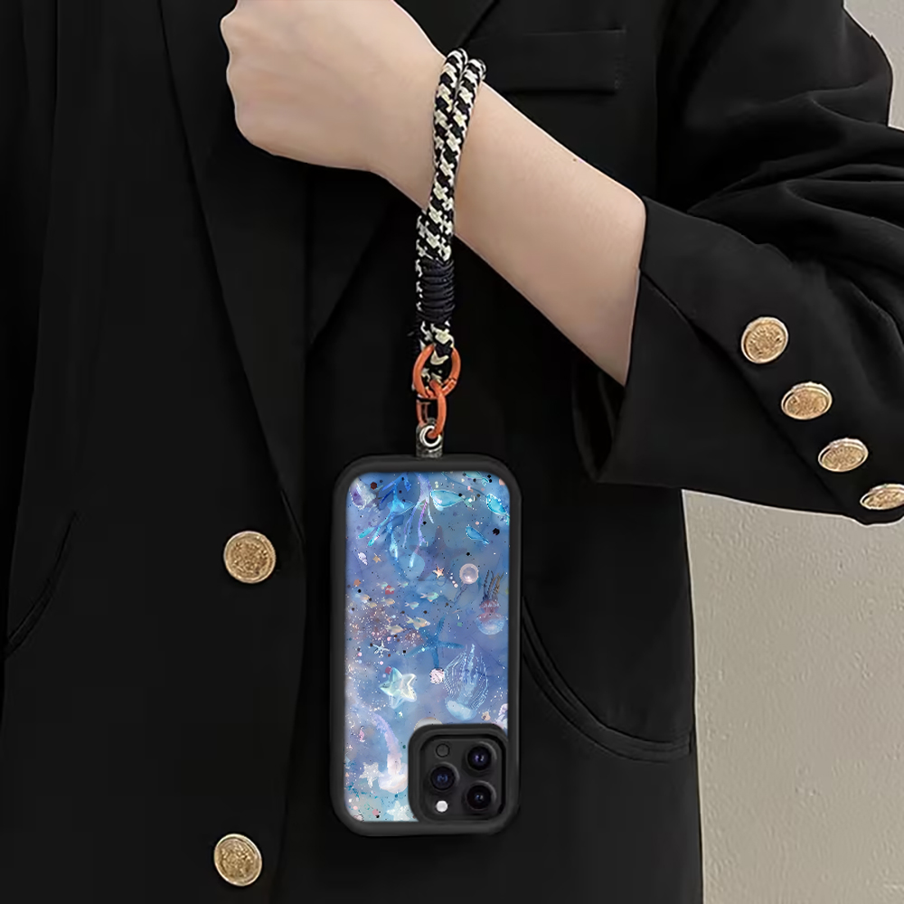 블루 퍼플 해파리 스트랩 로프 폰 케이스 삼성 갤럭시  - Phone Cases Blue 리뷰 및 가격