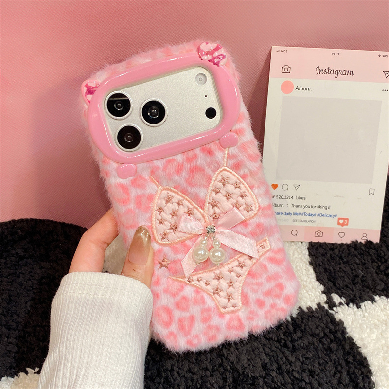 럭셔리 레오파드 프린트 비키니 패턴 플러시 폰 케이스  - Phone Cases Iphone 11 리뷰 및 가격