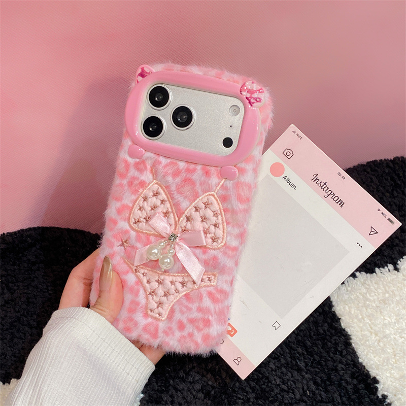 럭셔리 레오파드 프린트 비키니 패턴 플러시 폰 케이스  - Phone Cases Iphone 11 리뷰 및 가격