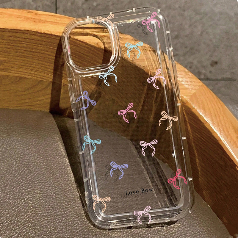 컬러풀 보우 프린트 클리어 케이스 아이폰 17 16 1 - Phone Cases Dior 리뷰 및 가격