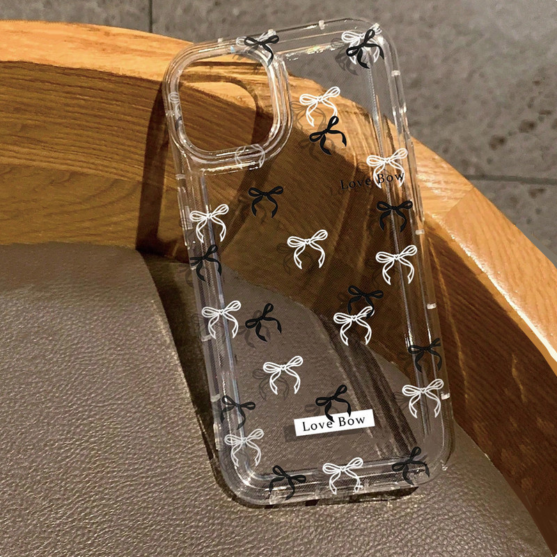 컬러풀 보우 프린트 클리어 케이스 아이폰 17 16 1 - Phone Cases Dior 리뷰 및 가격
