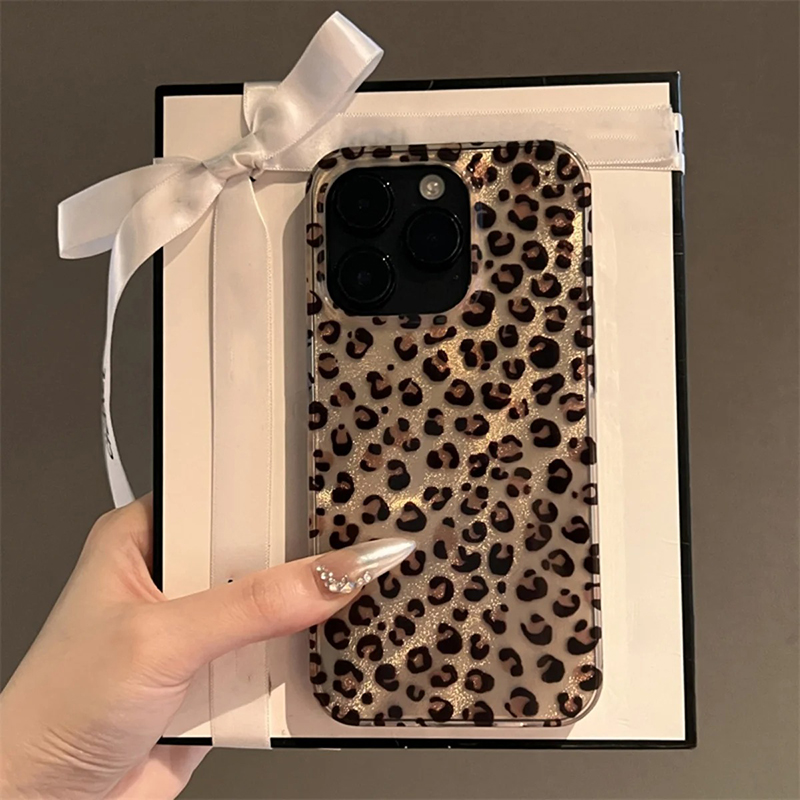 귀여운 레오파드 프린트 투명 폰 케이스 아이폰 18 1 - Phone Cases Dior 리뷰 및 가격