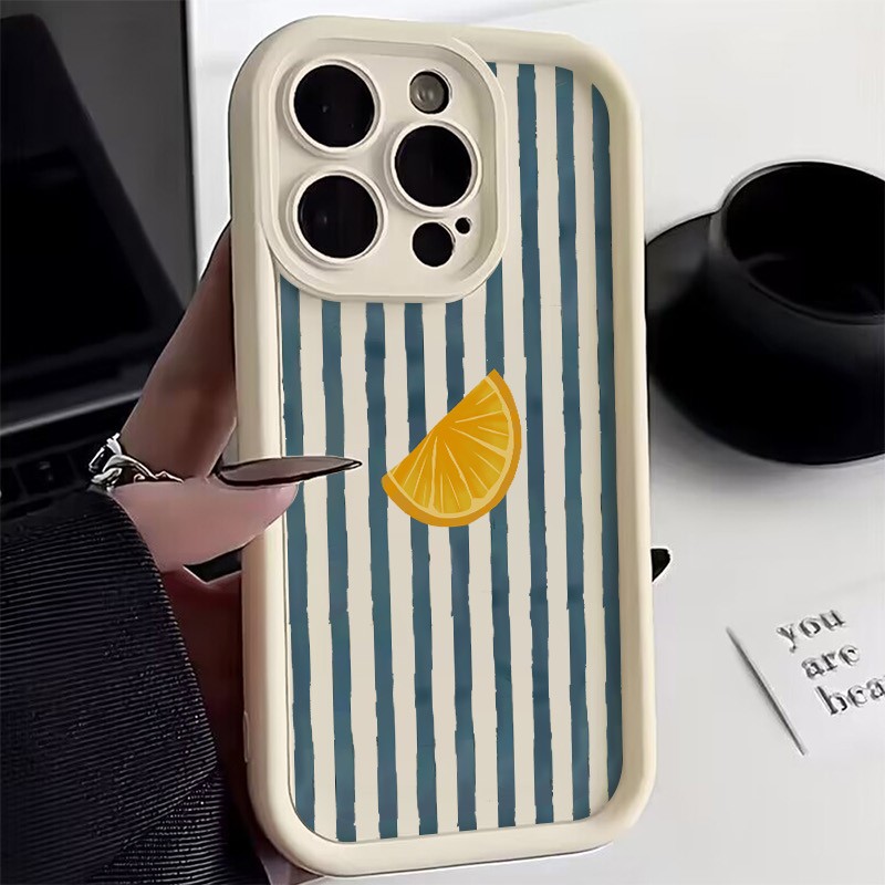 줄무늬 레몬 슬라이스 패턴 아이폰 17 16 15 14 - Phone Cases Xr 리뷰 및 가격