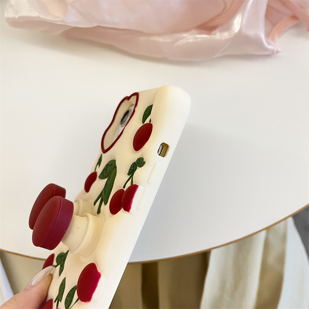 재미있는 만화 3D 체리 킥스탠드 케이스 아이폰 15  - Phone Cases Dior 리뷰 및 가격