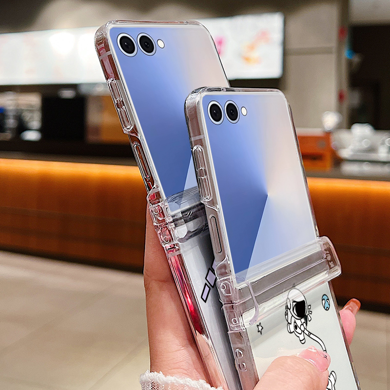 우주비행사 패턴 접이식 폰 케이스 삼성 갤럭시 Z 플립 - Phone Cases Z Fold 5 리뷰 및 가격
