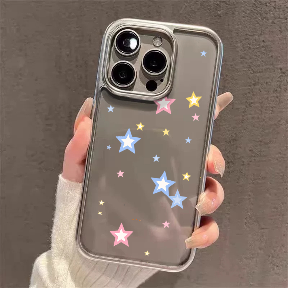 Y2K 스타즈 패션 클리어 케이스 아이폰 15 프로 맥 - Phone Cases Xr 리뷰 및 가격