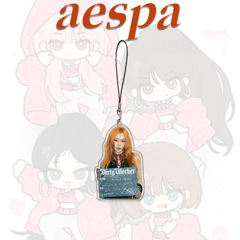 4PCS Aespas 전화 체인 스트랩 장식용 손목 끈 - Phone Cases With Charms 리뷰 및 가격
