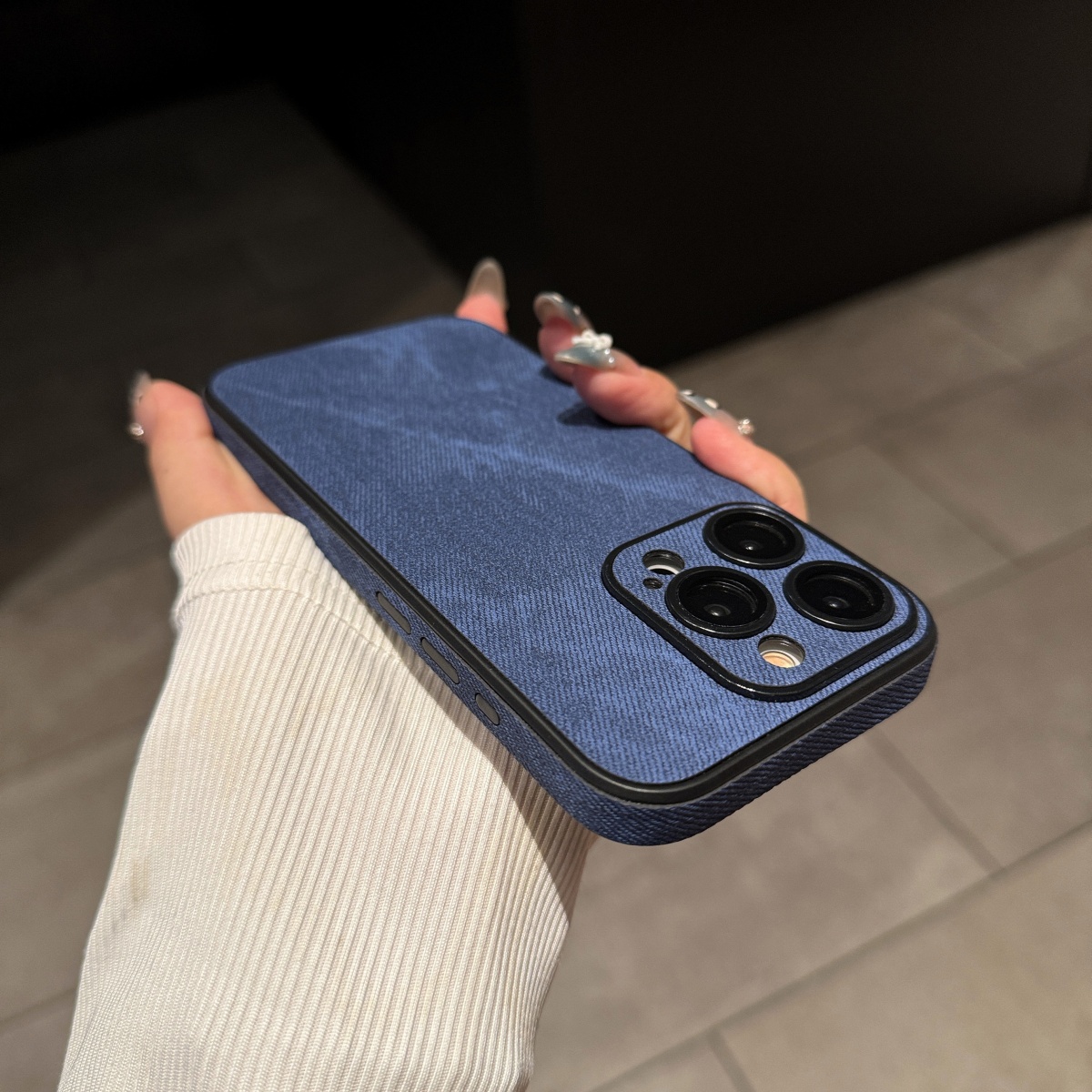 럭셔리 빈티지 워싱 컬러 카우보이 패브릭 폰 케이스 아 - Phone Cases With Camera Cover 리뷰 및 가격