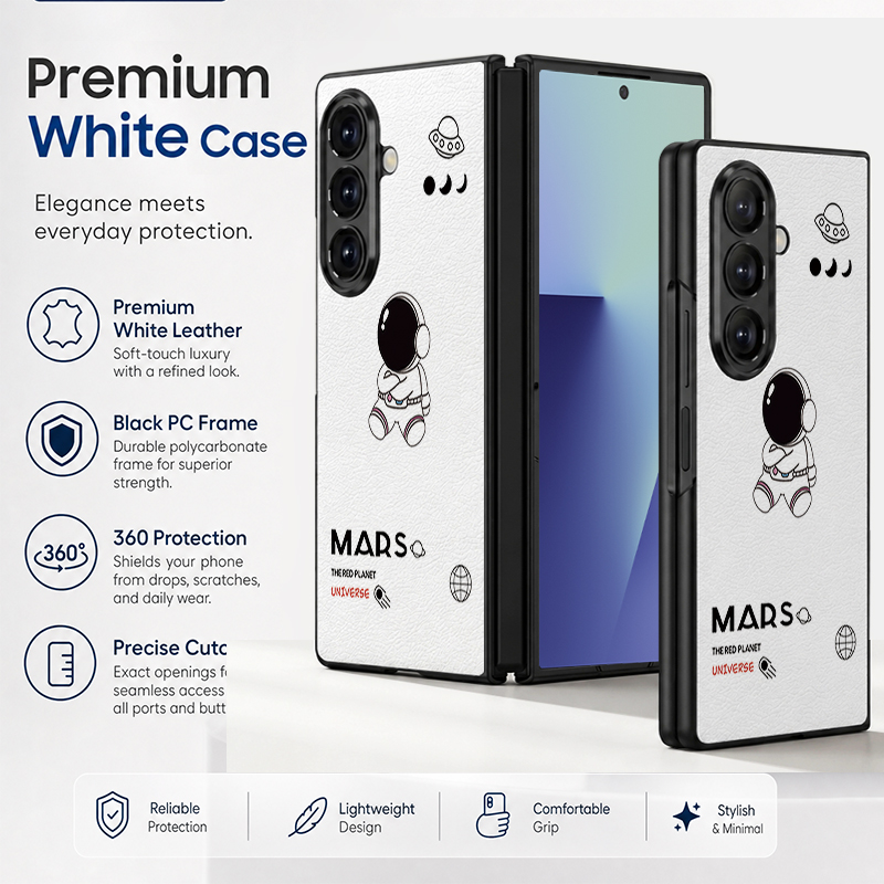 만화 우주비행사 프린트 PU 가죽 폰 케이스 삼성 갤럭 - Phone Cases Z Fold 5 리뷰 및 가격
