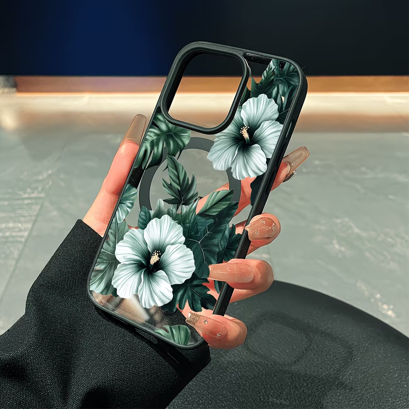그린 플로럴 프린트 폰 케이스 (아이폰 17, 16,  - Phone Cases Xr 리뷰 및 가격